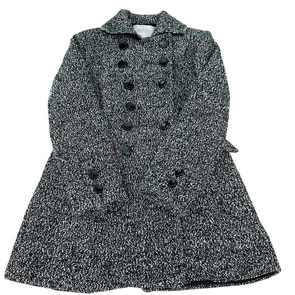 Laundry By Shelli Segal Houndstooth Coat Size 8 - Picture 1 of 7